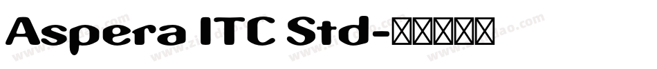 Aspera ITC Std字体转换
